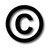 Copyright symbol. 